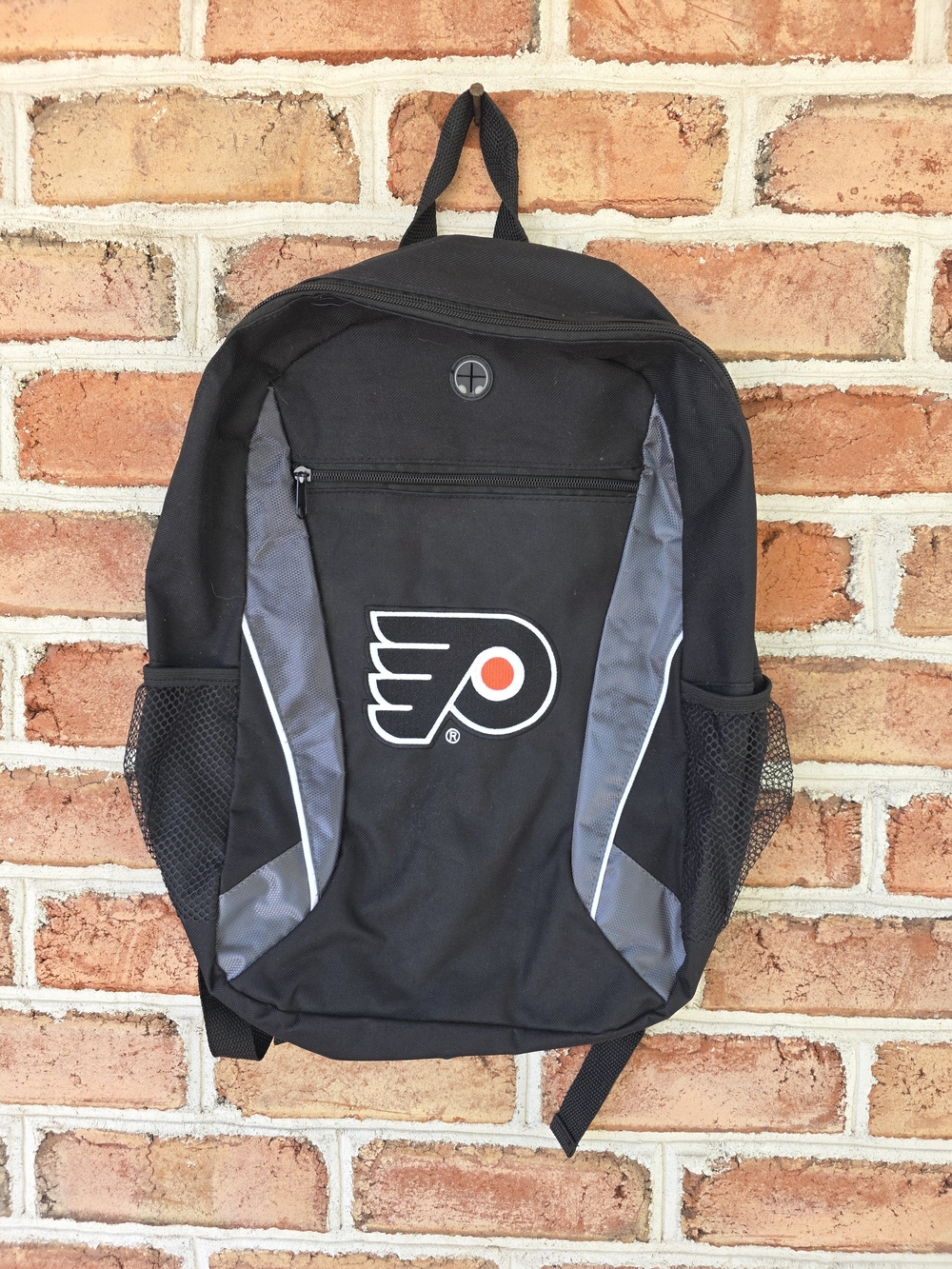Philadelphia Flyers Black & Gray Backpack with Logo